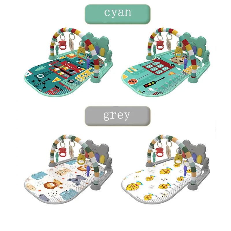 Support de Fitness pour bébé, jeu de musique, jouets d'activité de gymnastique, couverture rampante pour Piano pour nouveau-né, tapis de jeu à pédales, éducation précoce, cadeaux de 0 à 36 mois