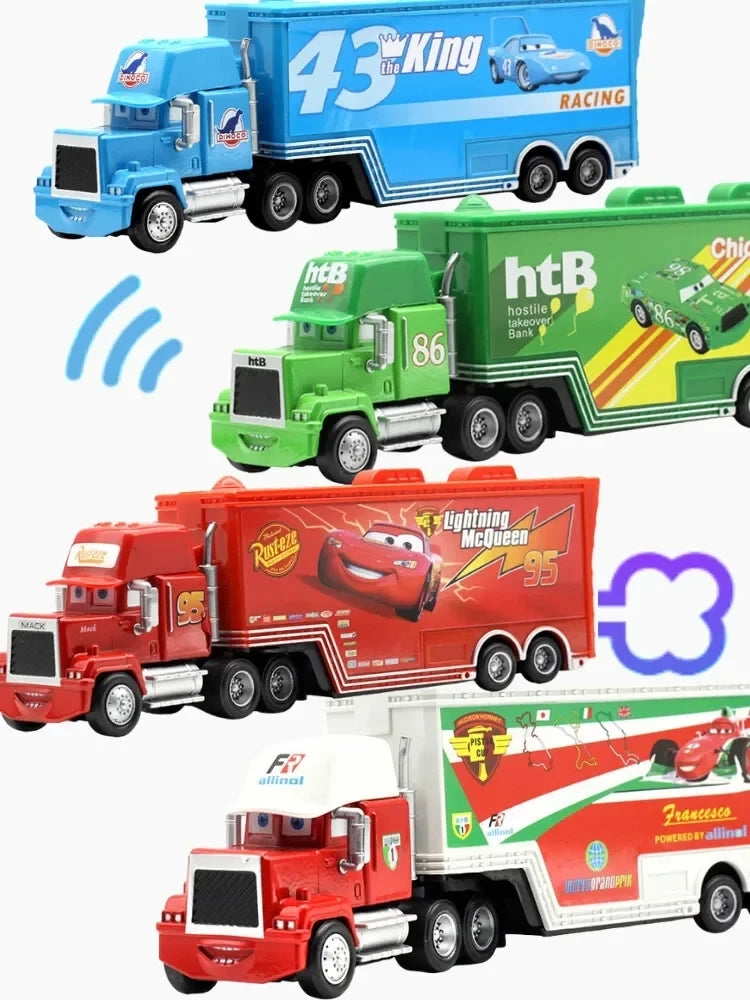 5 pièces Disney Pixar foudre McQueen voitures 1:55 véhicule moulé sous pression carrosserie en métal alliage matériel enfant modèle jouet voiture cadeau d'anniversaire