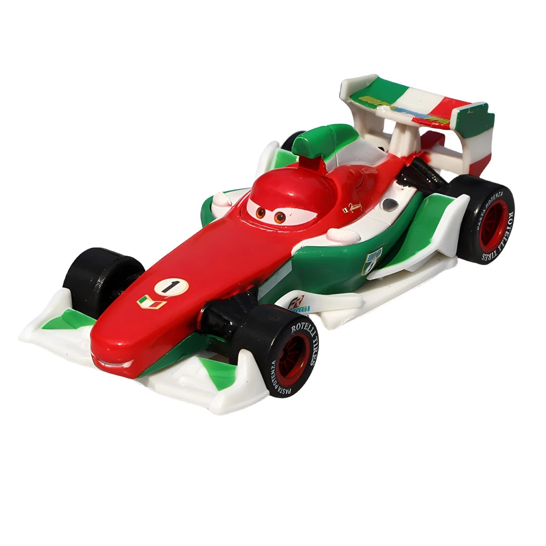 Disney Pixar-Voitures Rains Mcqueen Mack UnmunCollection pour enfants, véhicules moulés sous pression, modèle de jouet en alliage, cadeau, 3 jouets, 1:55