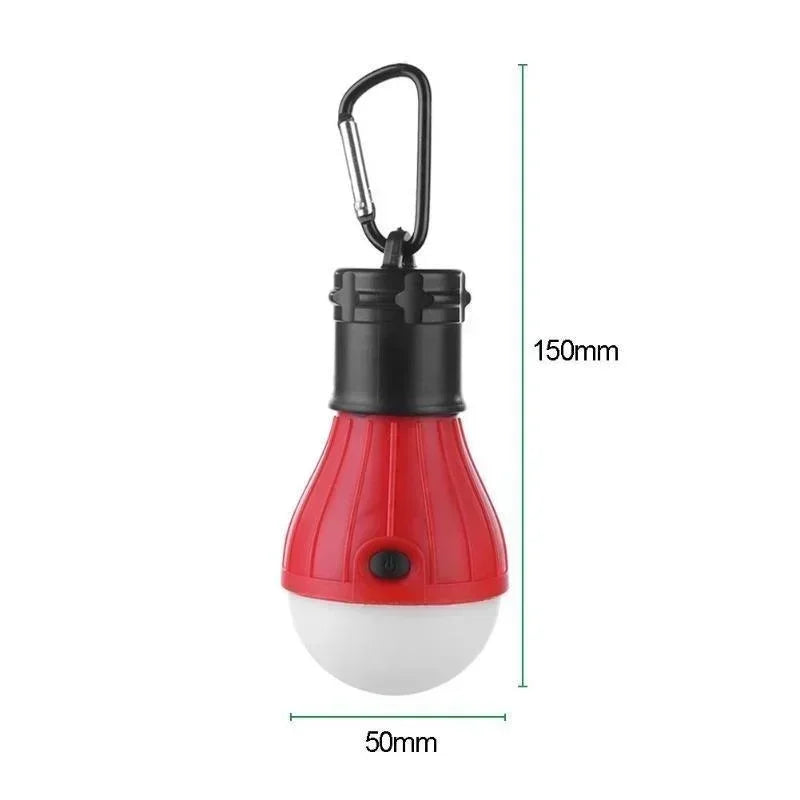 Lampe de tente extérieure Ampoule LED Lampe à crochet portable Lampe de camping adaptée aux sacs à dos extérieurs Voyant d'avertissement de sécurité pour enfants