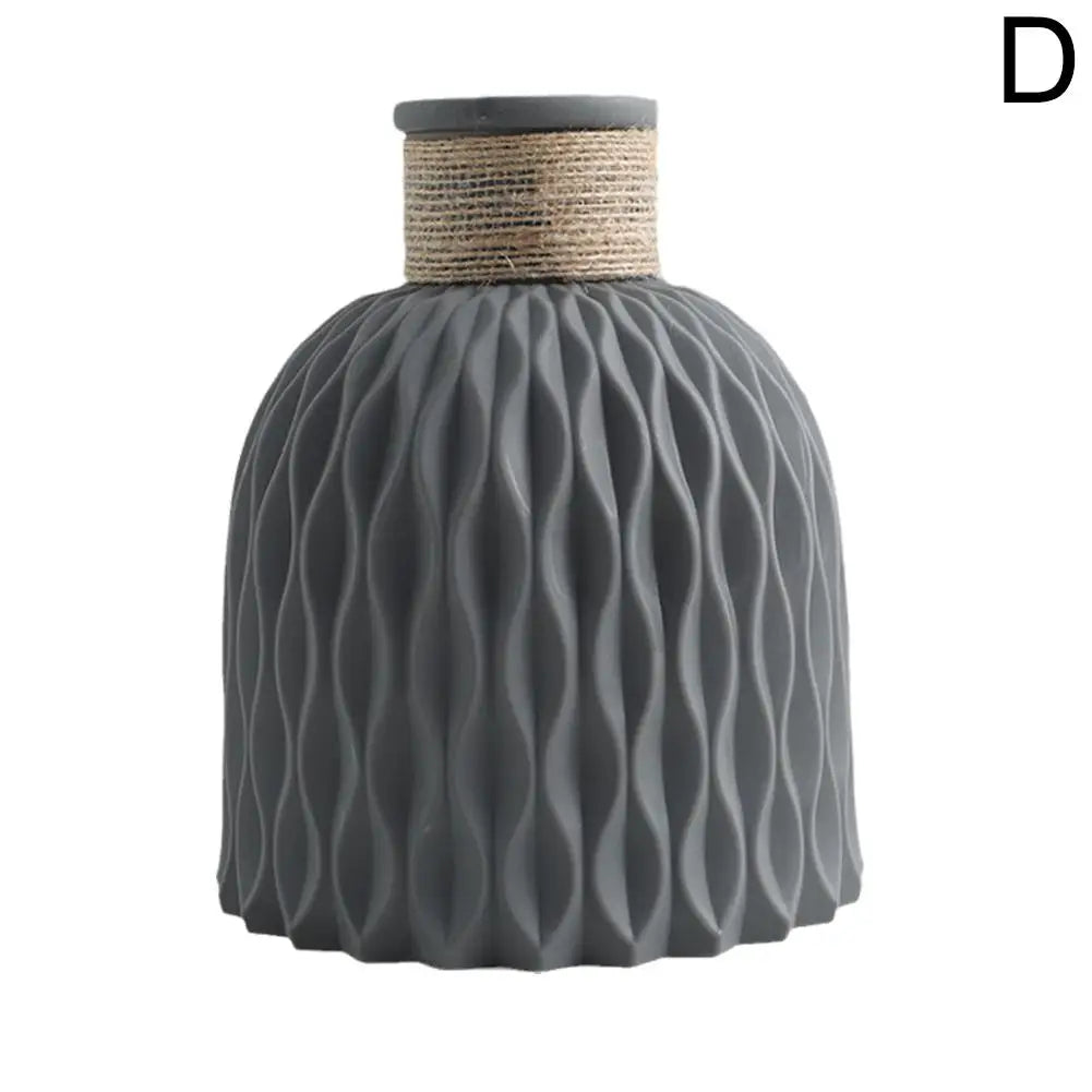 Vase à fleurs en plastique avec UL, pot de fleurs bricolage, porcelaine de salon, articles de fleurs, ornements de décoration pour la maison