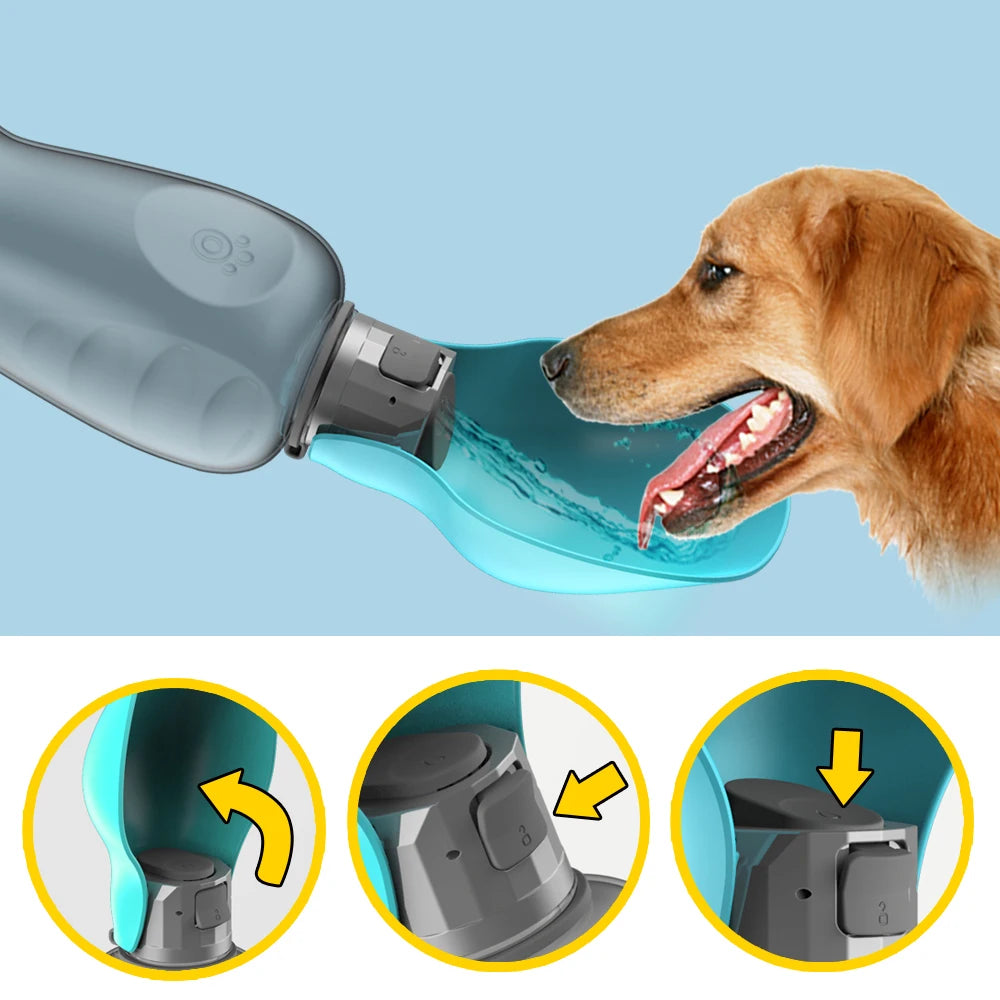 Portable Chien Bouteille D'eau Pour Les Petits Grands Chiens En Plein Air Marche Chiot Potable Bol Chat Buveur Labrodor Yorkshire Fournitures Pour Animaux De Compagnie