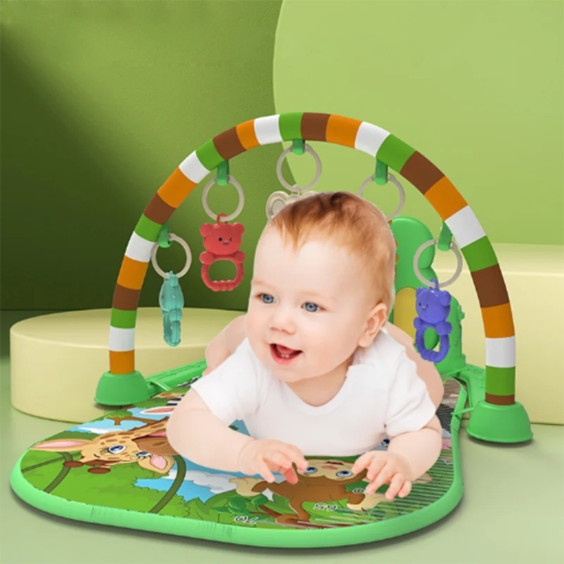 Support de Fitness pour bébé, jeu de musique, jouets d'activité de gymnastique, couverture rampante pour Piano pour nouveau-né, tapis de jeu à pédales, éducation précoce, cadeaux de 0 à 36 mois