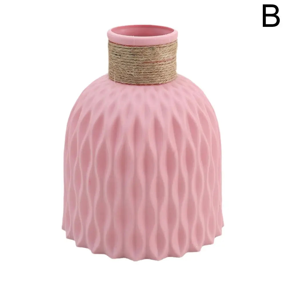 Vase à fleurs en plastique avec UL, pot de fleurs bricolage, porcelaine de salon, articles de fleurs, ornements de décoration pour la maison