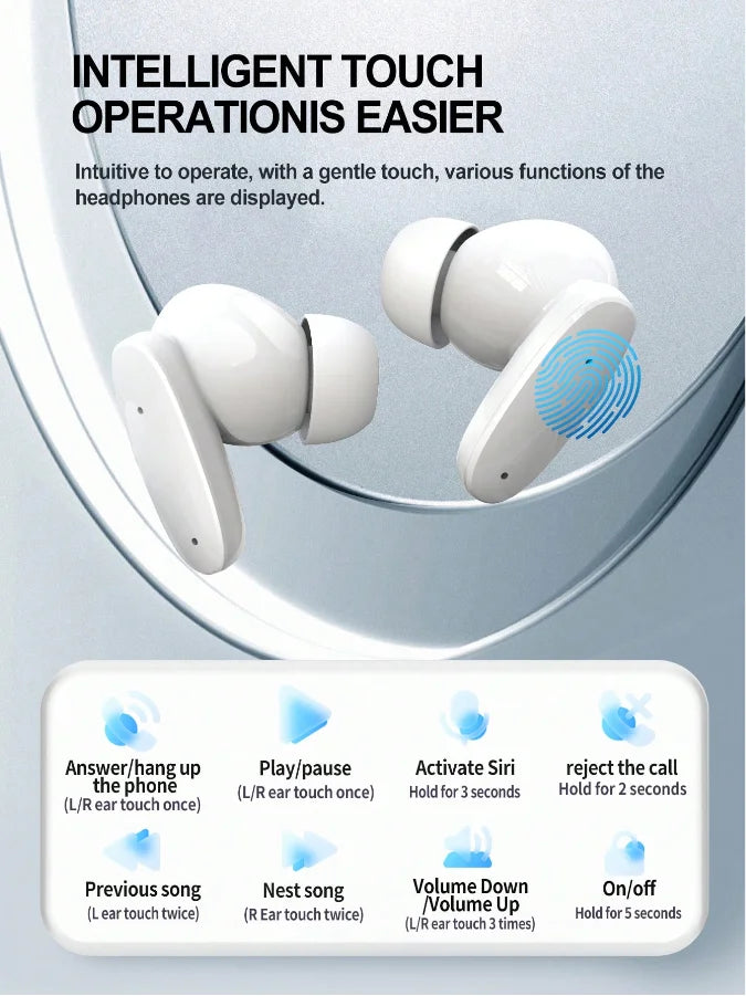 TWS écouteur sans fil Bluetooth 5.3 casque micro étanche Sport casques réduction du bruit écouteurs