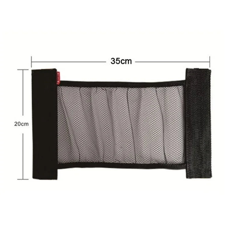 Filet de rangement pour coffre arrière de voiture, maille élastique, sangles fixes, organisateur intérieur de voiture, filet de rangement pour extincteur, sac de fixation arrière de siège, accessoire de voiture