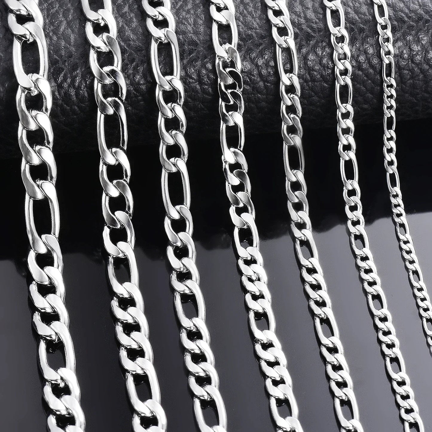 Collier en argent Sterling 925, 2-12mm de largeur 40-75cm, longue chaîne avec fermoir à homard, bijoux de fiançailles pour hommes et femmes, vente en gros