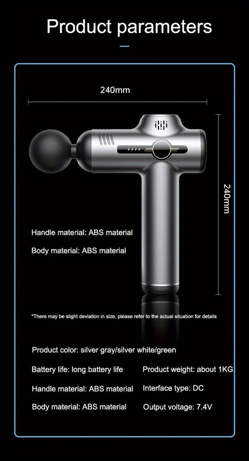 Pistolet de Massage musculaire professionnel à 99 vitesses, masseur pour le cou et le dos, Instrument de Massage, équipement de Fitness, livraison directe