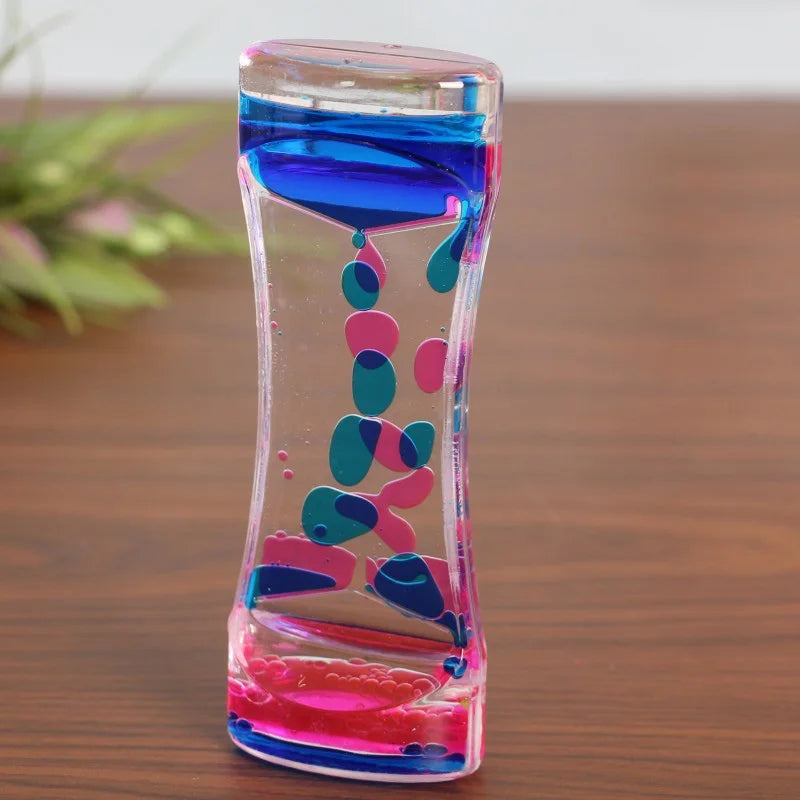 Barboteur à mouvement liquide, sablier, minuterie, jouets sensoriels pour enfants et adultes, accessoires anti-Stress, décoration de bureau et de maison, 1 pièce