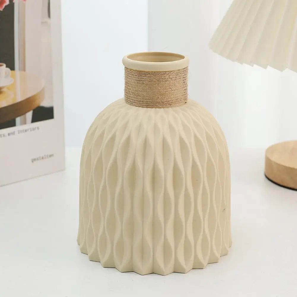 Vase à fleurs en plastique avec UL, pot de fleurs bricolage, porcelaine de salon, articles de fleurs, ornements de décoration pour la maison