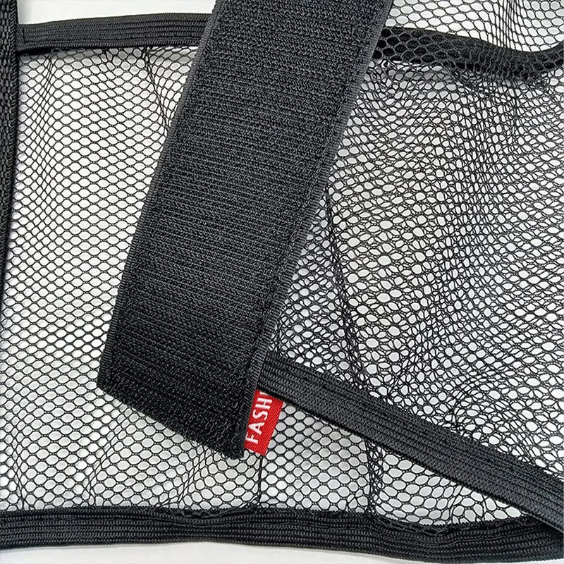 Filet de rangement pour coffre arrière de voiture, maille élastique, sangles fixes, organisateur intérieur de voiture, filet de rangement pour extincteur, sac de fixation arrière de siège, accessoire de voiture