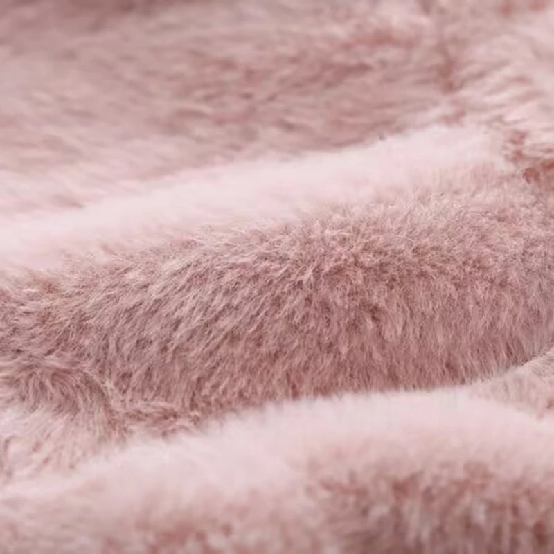 Manteau d'hiver pour filles, Super chaud, fourrure de vison, rembourré, épais, manches longues, manteaux à capuche, veste pour bébés enfants, vêtements d'extérieur en peluche