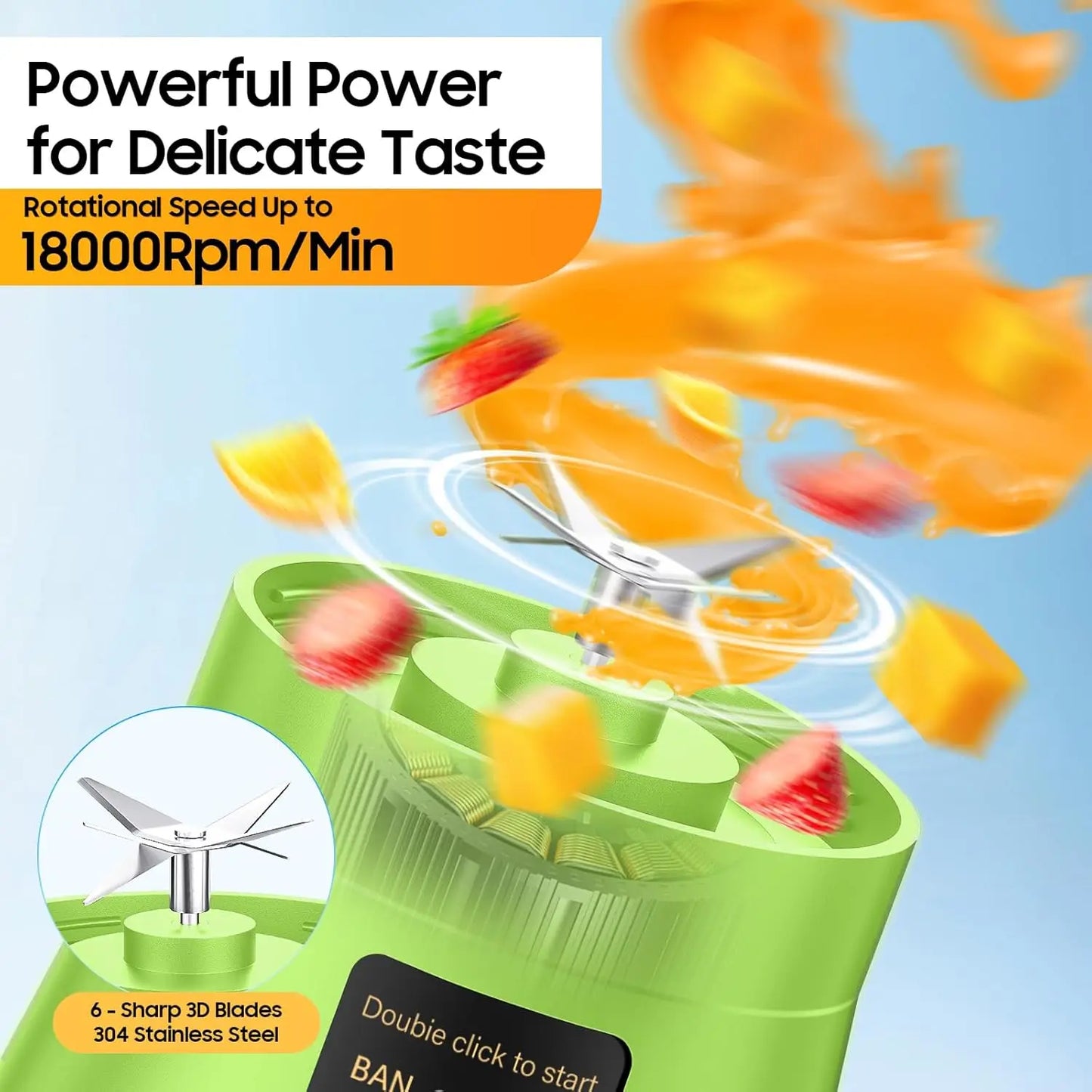 Presse-agrumes électrique Mini mélangeur Portable mélangeurs de fruits extracteurs de fruits multifonction fabricant de jus Machine mélangeur Smoothies mélangeur