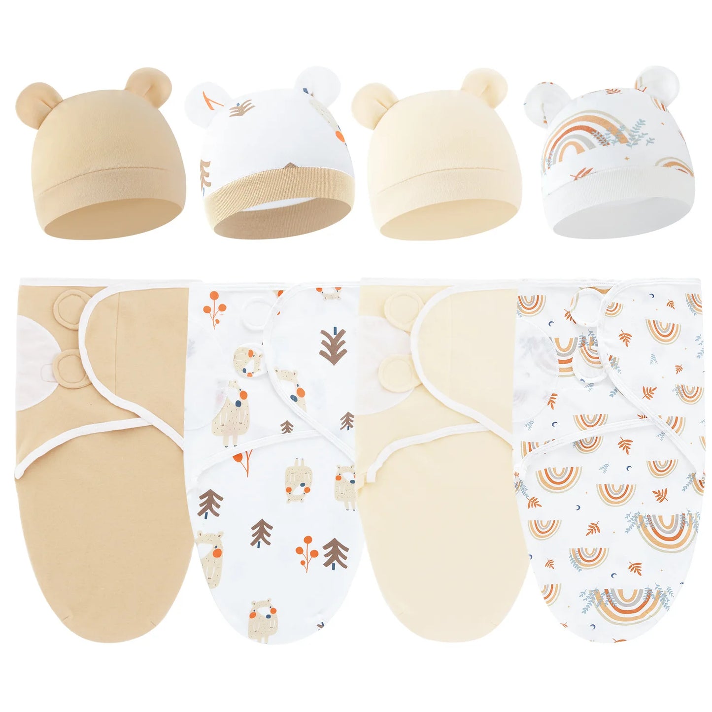 Bébé lange d'emmaillotage doux cocon bébé couvertures nouveau-né lange d'emmaillotage chaud coton bébé literie couverture