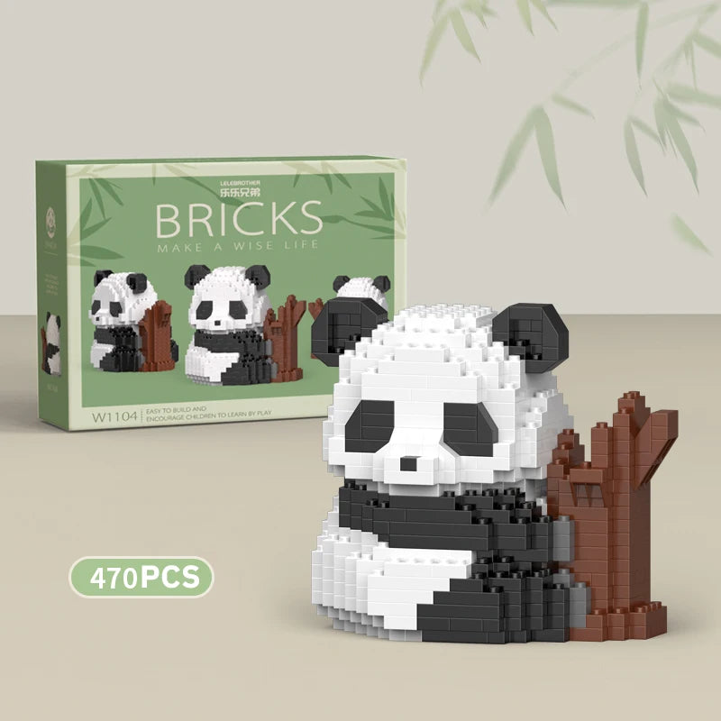Mini Animal de Style Chinois à Assembler Soi-Même, Briques de Construction, Modèle Créatif, pour Garçon