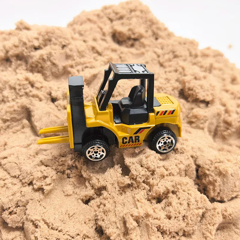 Ensemble de voiture et camion grue, jouets de Parking, véhicule d'ingénierie en alliage, tracteur, pelle, Construction pour garçon, cadeau d'anniversaire pour enfants