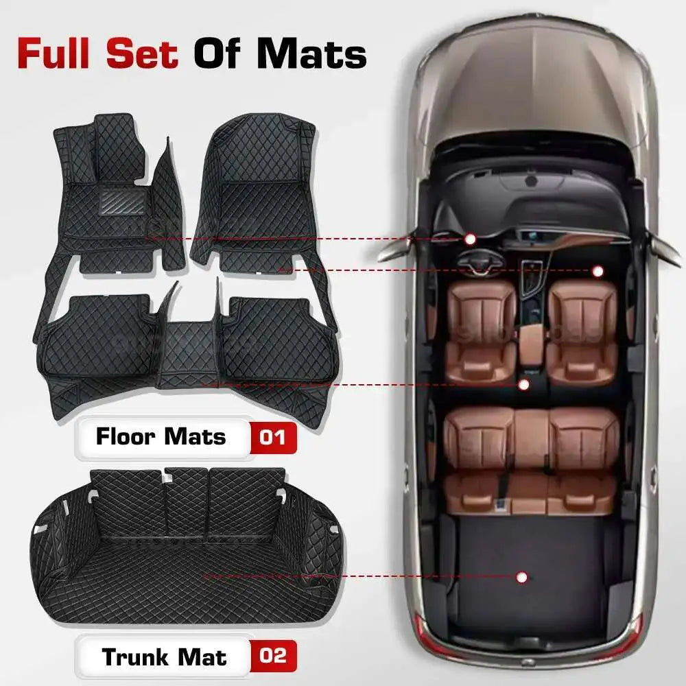 Tapis de sol de voiture personnalisé, pour Mercedes Benz GLE coupé W166 W167 2015 – 20224, tapis de coffre, accessoires d'intérieur de protection pour Automobile