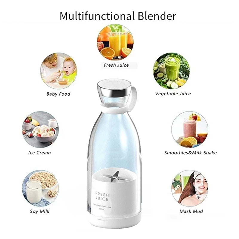 Presse-agrumes électrique Portable, Mini mélangeur de fruits Usb, extracteur de fruits, aliments, Milkshake, Machine multifonction pour jus