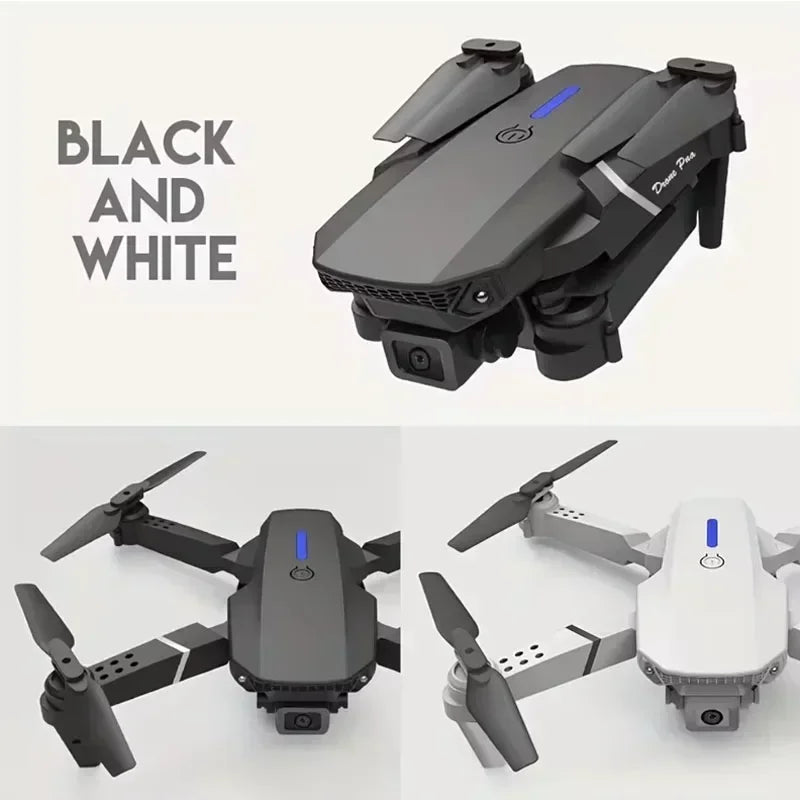 2025 E88 professionnel grand Angle RC Dron HD 4K Mode caméra pliable hélicoptère avion quadrirotor Drone enfant cadeau jouets 