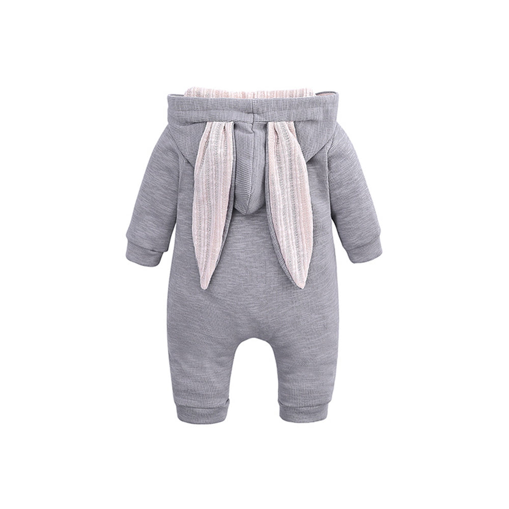 Melario garçons vêtements à manches longues bébé enfants grandes oreilles lapin body fille bébé à capuche fermeture éclair Creeper barboteuse
