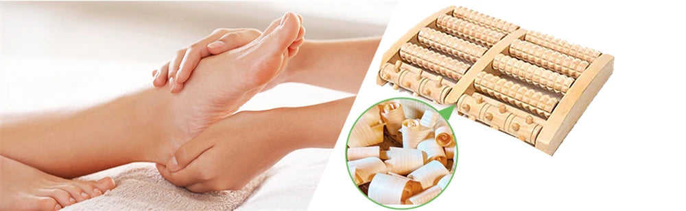 Rouleau de pied en bois, soins en bois, Massage, réflexologie, relaxation musculaire, soulagement, cadeau de Spa, Anti-Cellulite, outils de soins