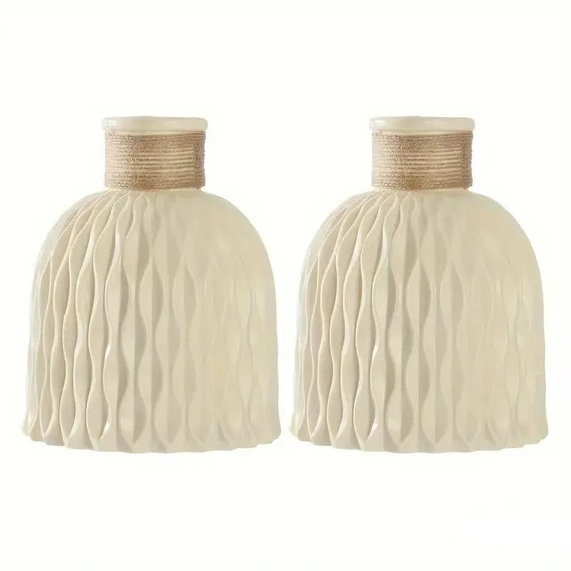 Vase à fleurs en plastique, Vase en fausse céramique pour la décoration de la maison, arrangements floraux, décoration de la maison, Vase à fleurs, centre commercial, décoration de Table