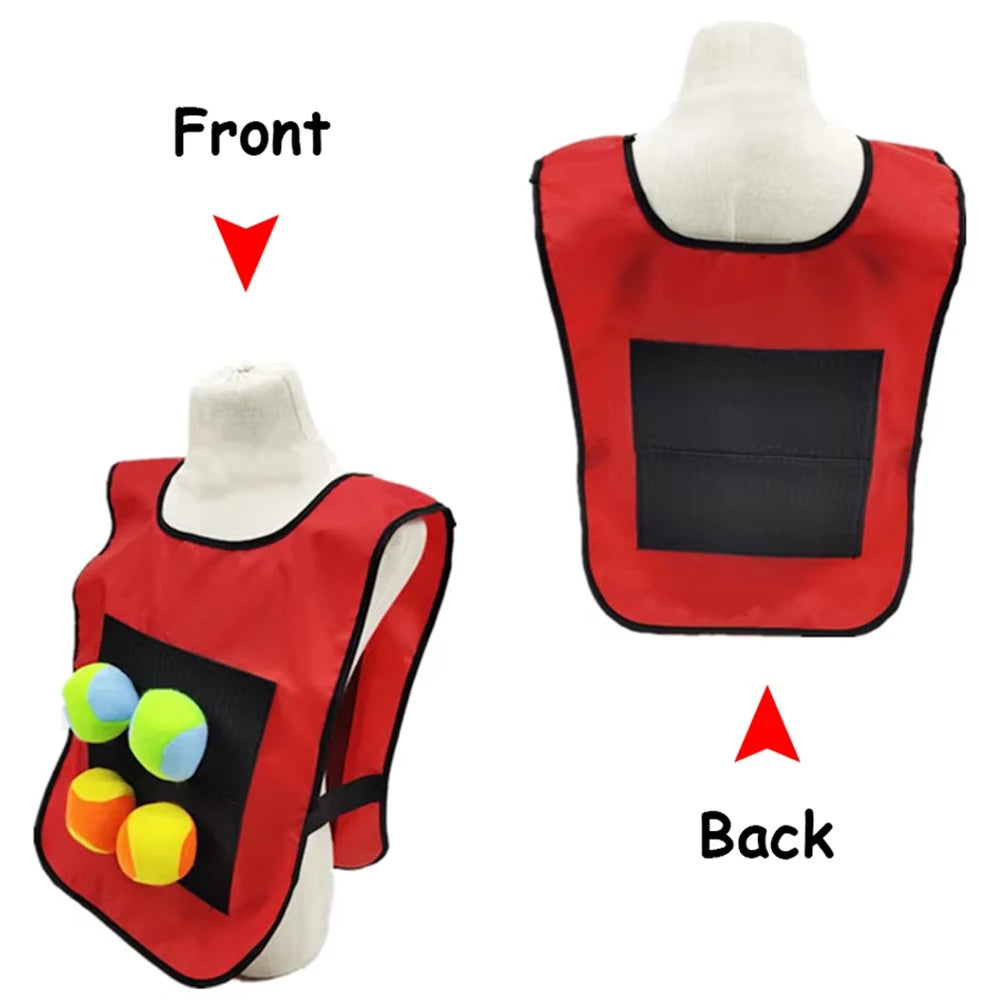 Gilet de jeu de balle Dodge collant, jouet de sport de plein air, accessoires en tissu Jersey, capture de balles en polaire douce, sans danger pour les enfants, adolescents et adultes