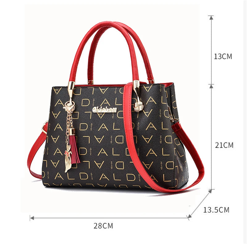 Sacs à bandoulière décontractés en cuir PU pour femmes, sac à main fourre-tout de luxe pour dames, grande capacité, sac initié au voyage
