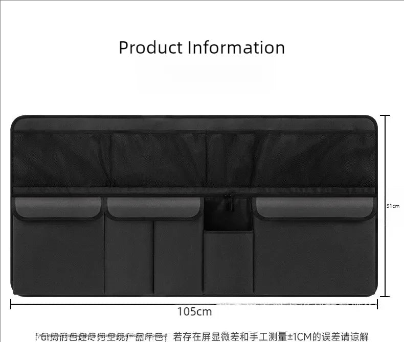 Sac de rangement pour coffre de voiture, sac suspendu pour dossier de siège de voiture SUV, sac de rangement multifonctionnel en maille, articles de rangement pour intérieur de voiture