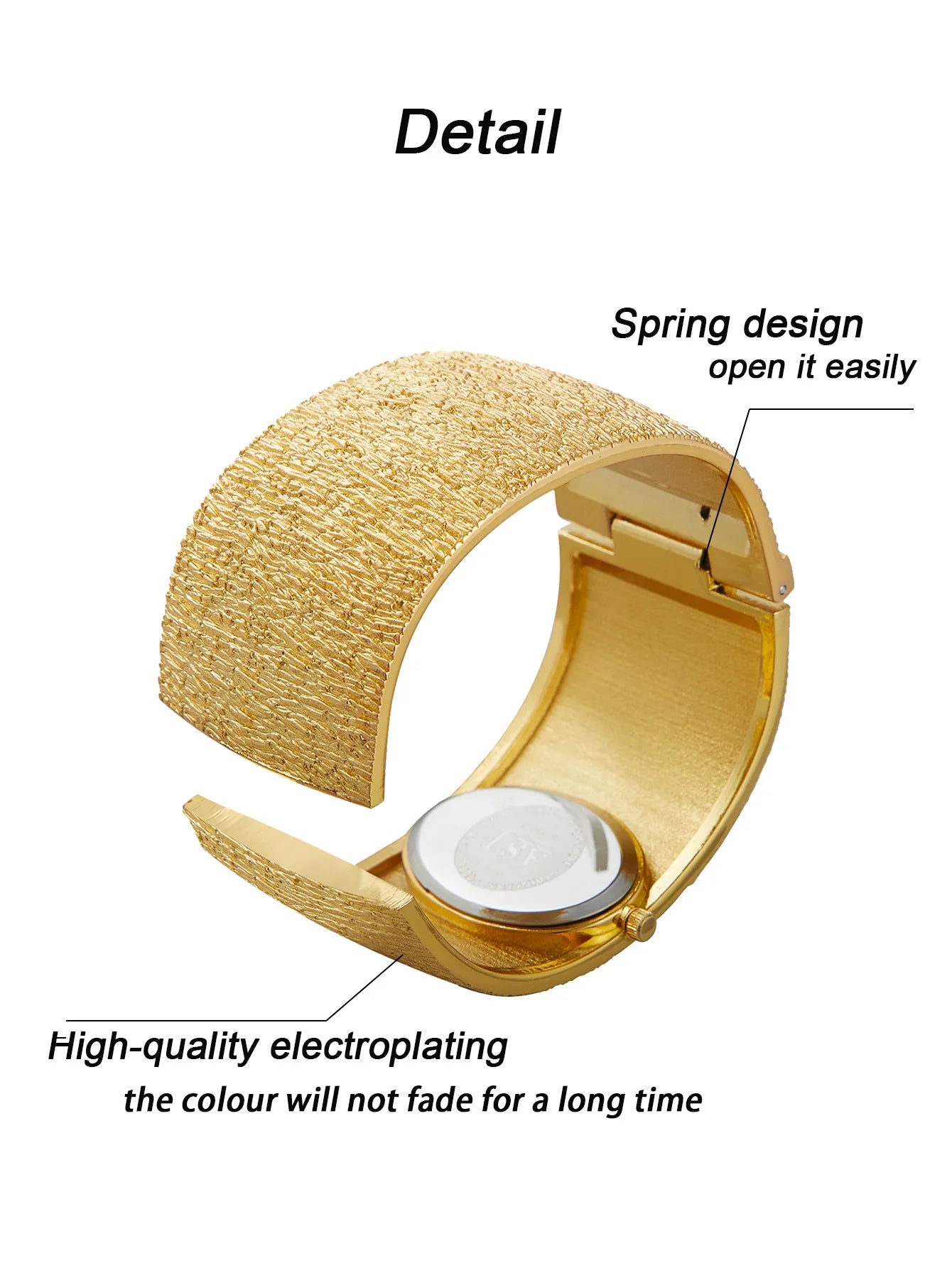 ASJ montre-Bracelet femme reloj mujer or luxe motif écorce montre Simple pour femmes relojes para damas