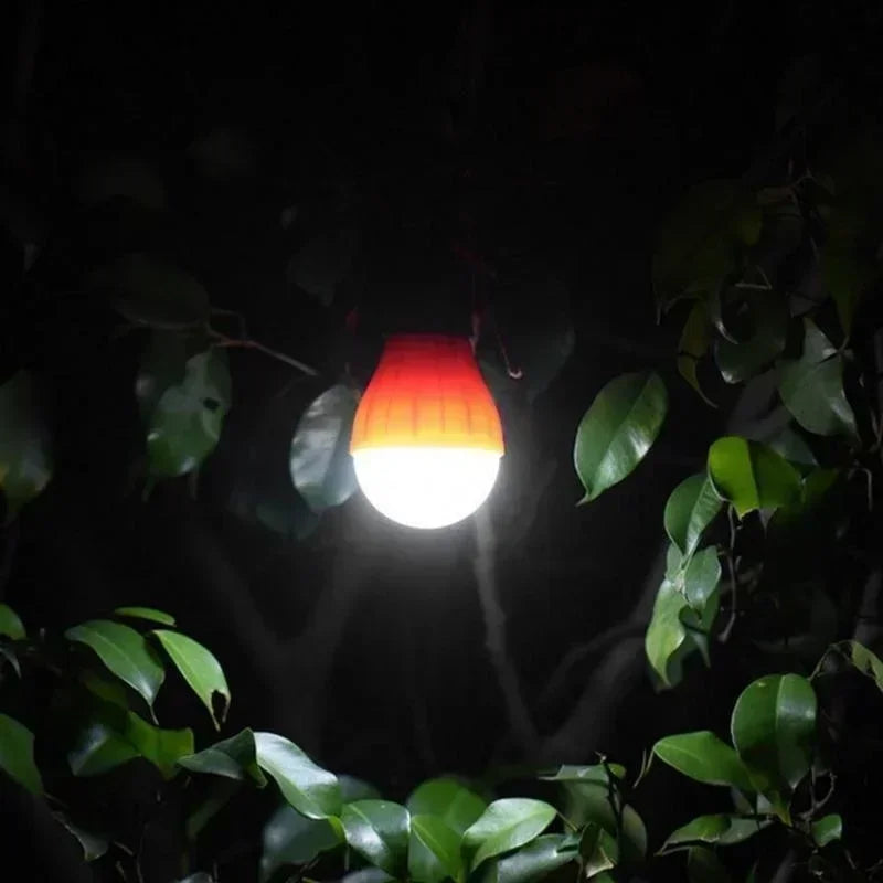 Lampe de tente extérieure Ampoule LED Lampe à crochet portable Lampe de camping adaptée aux sacs à dos extérieurs Voyant d'avertissement de sécurité pour enfants