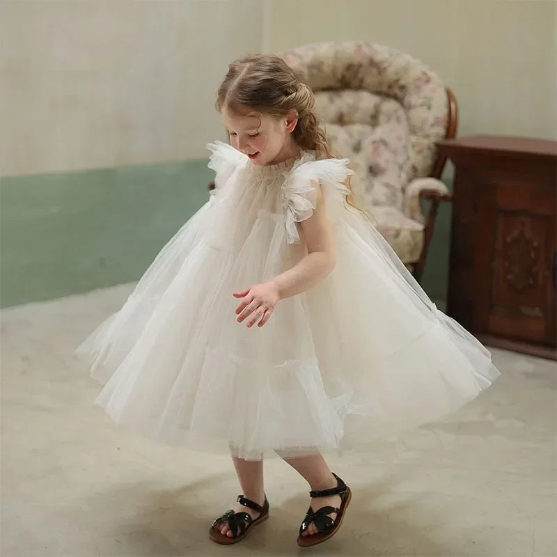 Robe d'été pour bébé fille, tenue de fête d'anniversaire, tutu