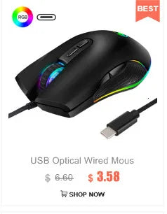 Souris Laser portable ergonomique, commande au pouce, sans fil, optique, filaire, USB, pour ordinateur portable et PC, nouvelle collection