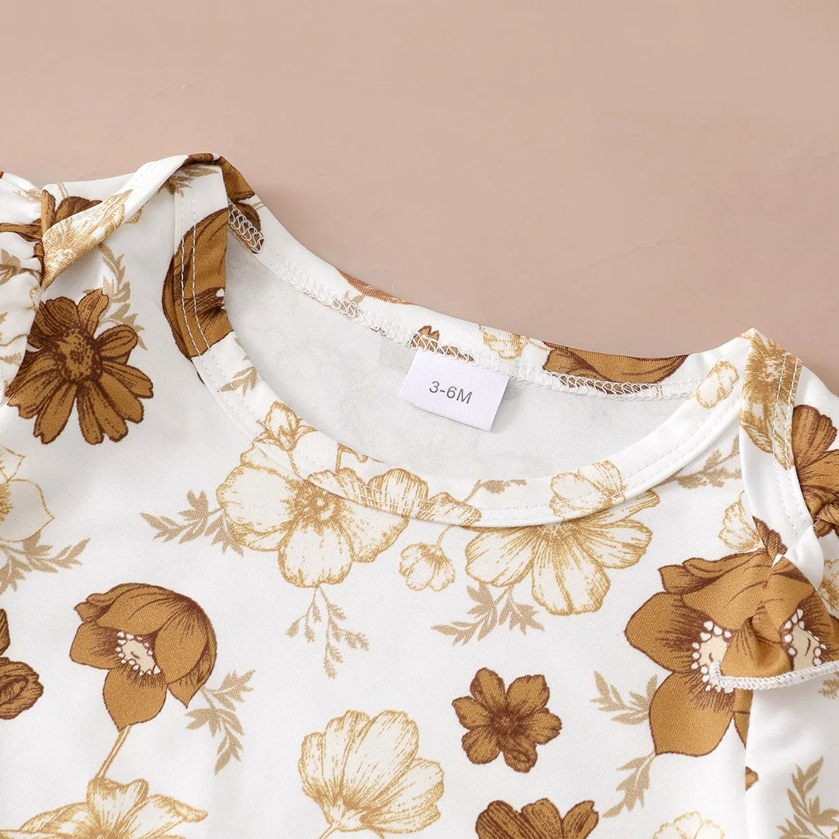 Ensemble de vêtements 3 pièces pour nouveau-né fille, haut floral à manches longues, jupe à bretelles, vêtements de sauna, mode printemps et automne, 0 à 12 mois, 03 tenue