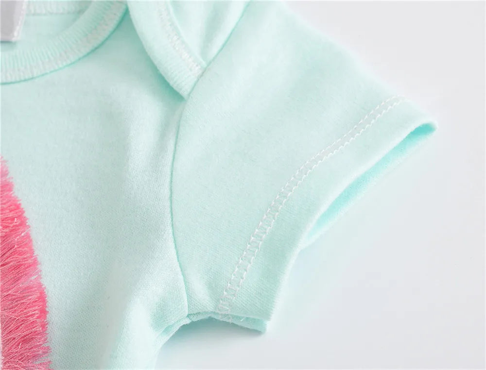 Vêtements Pour bébés filles, 3 pièces/lot, Body en coton à manches courtes pour filles de 0 à 12 mois, vêtements pour nouveau-nés garçons et tout-petits