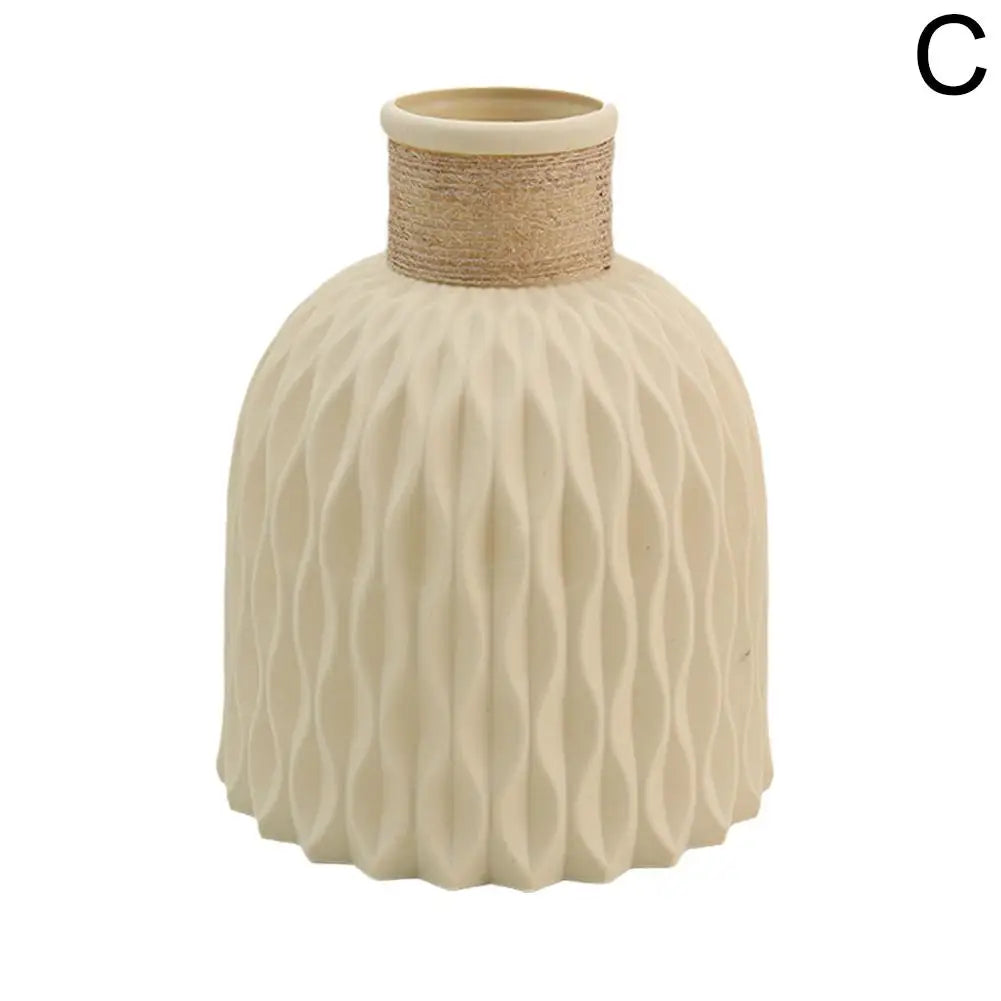 Vase à fleurs en plastique avec UL, pot de fleurs bricolage, porcelaine de salon, articles de fleurs, ornements de décoration pour la maison