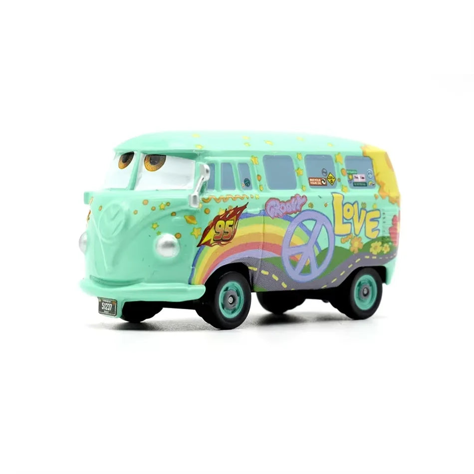 5 pièces Disney Pixar foudre McQueen voitures 1:55 véhicule moulé sous pression carrosserie en métal alliage matériel enfant modèle jouet voiture cadeau d'anniversaire