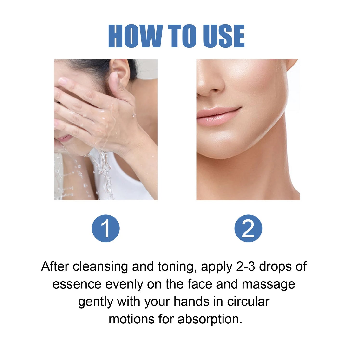 Sérum Peptide de cuivre bleu, Anti-rides, rétrécit les Pores, soins pour la peau, rajeunissement, acide hyaluronique, éclaircissant, hydratant