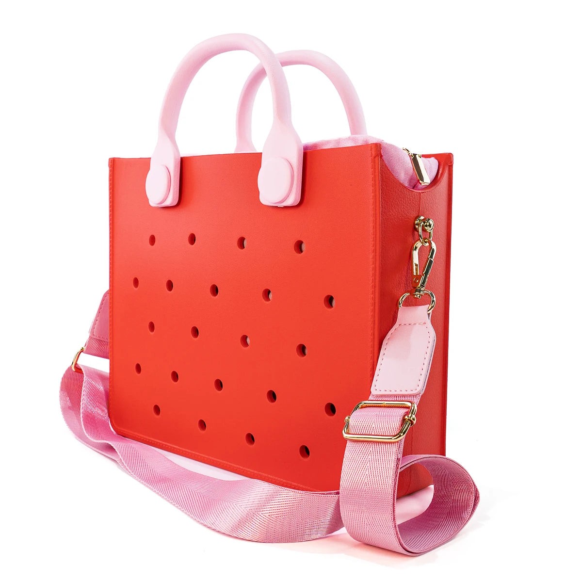 EVA grand sac à bandoulière en cuir sac à main fourre-tout sac de rangement pour femmes décontracté sac de plage étanche trou ajustement charme sac de rangement de mode
