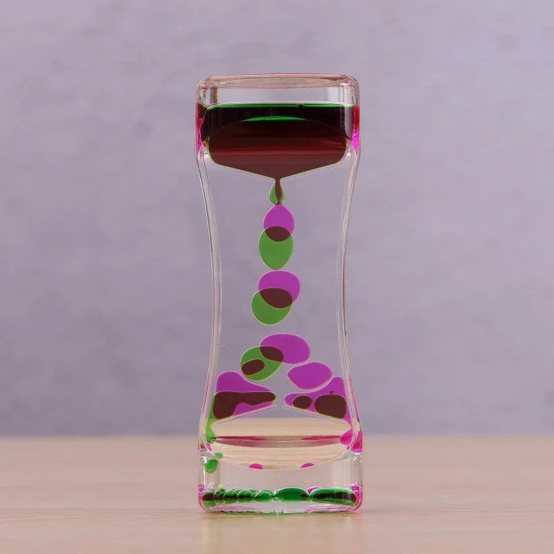 Barboteur à mouvement liquide, sablier, minuterie, jouets sensoriels pour enfants et adultes, accessoires anti-Stress, décoration de bureau et de maison, 1 pièce