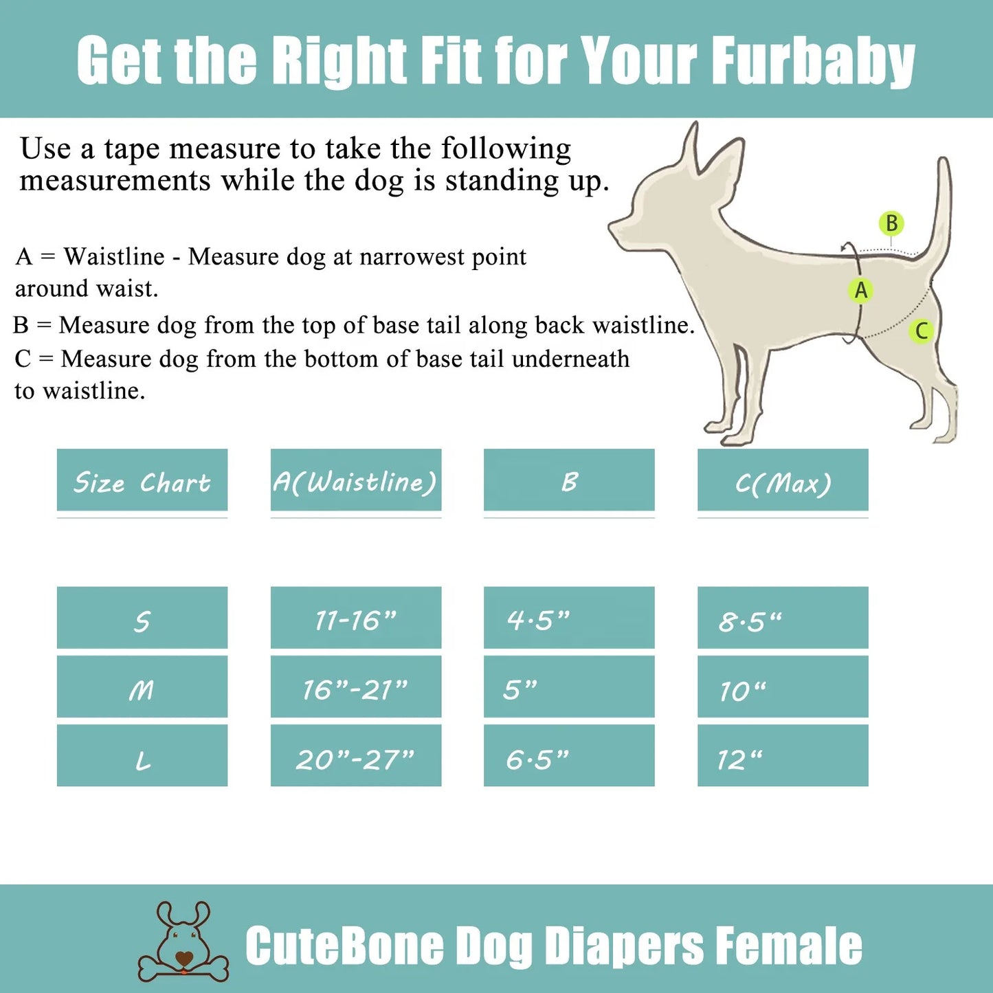 (3 pièces par paquet) couches pour chien femelle CuteBone couches réutilisables pour période de chien couches lavables pour chien femme pour Cycle de chaleur