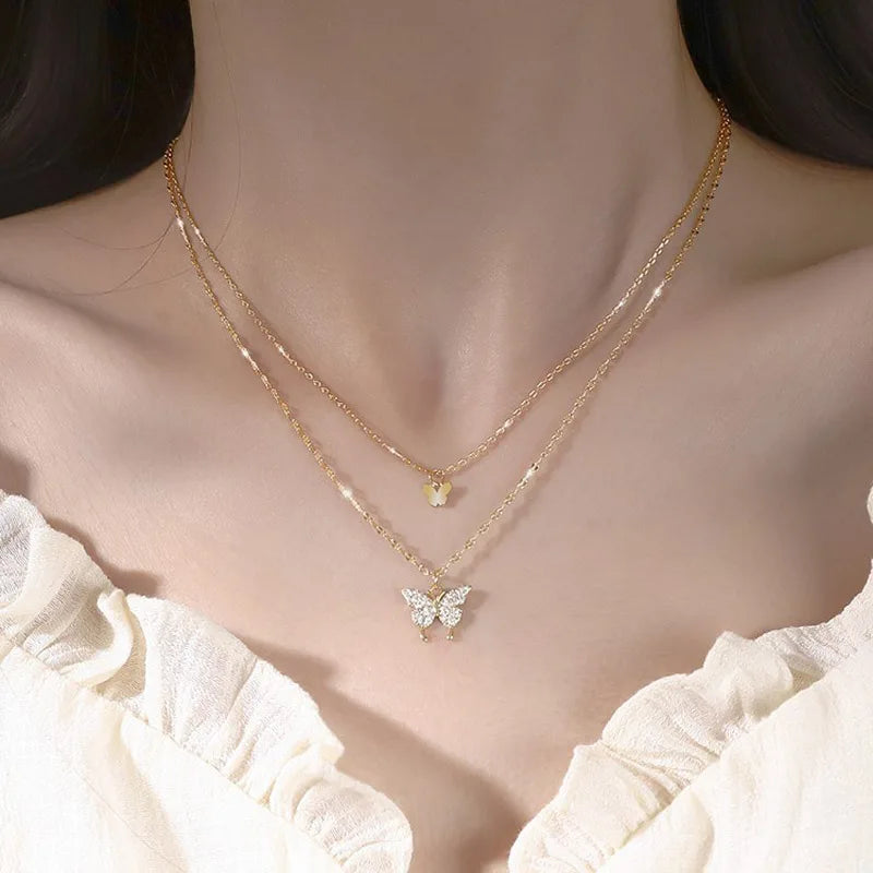 Collier rond à trois couches en argent Sterling 925, chaîne O Simple, pendentif d'amour, cadeau de fête pour femmes, bijoux fins exquis, nouvelle collection