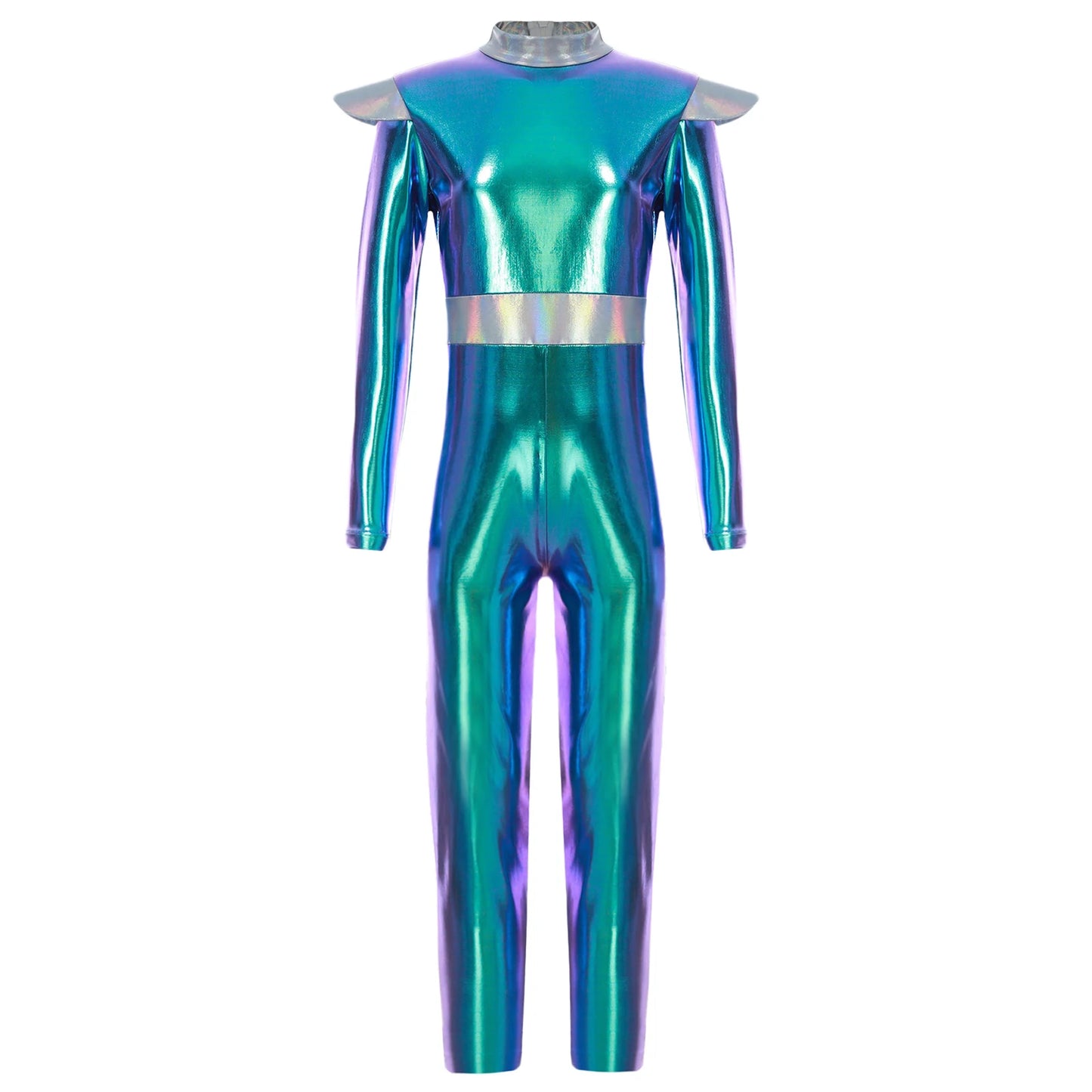 Costume de Cosplay Alien pour filles et garçons, combinaison d'astronaute à manches longues avec cerceau pour cheveux, pour fête de carnaval d'halloween
