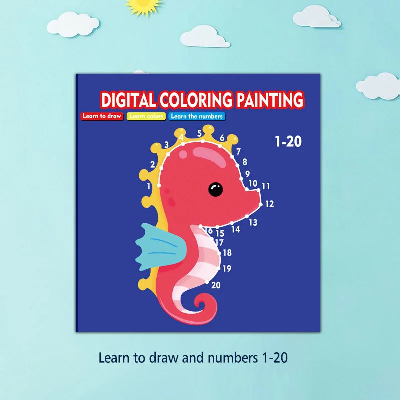 Dessin câblé, livre de dessin de graffiti pour enfants, apprendre les chiffres, l'enseignement précoce améliorer les résultats, jeu de dessin amusant, cadeau de vacances pour les garçons et les filles
