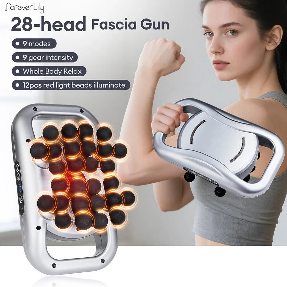 Pistolet de Massage corporel à vibrations haute fréquence, 22 têtes, masseur de dos et de taille, masseur de cou et d'épaule, masseur musculaire