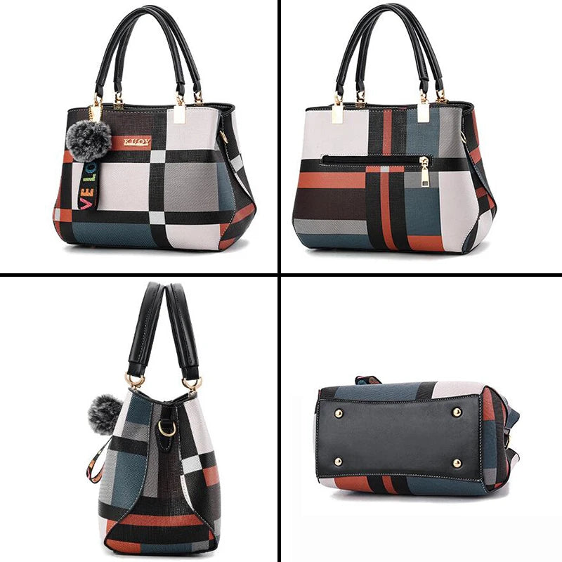 Sacs à bandoulière décontractés en cuir PU pour femmes, sac à main fourre-tout de luxe pour dames, grande capacité, sac initié au voyage