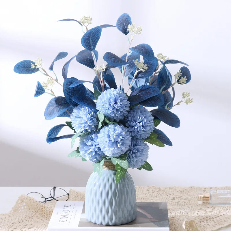 Vase à fleurs en plastique, Vase en fausse céramique pour la décoration de la maison, arrangements floraux, décoration de la maison, Vase à fleurs, centre commercial, décoration de Table