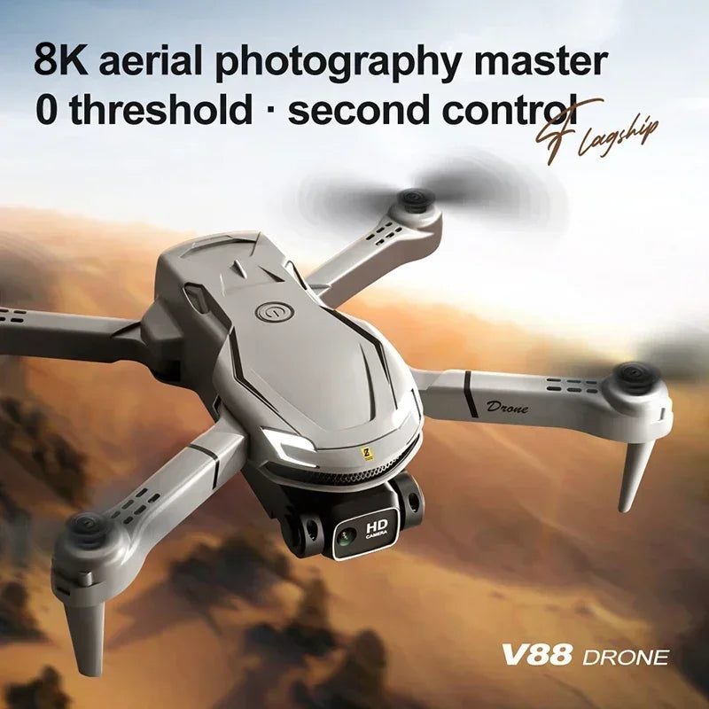 Pour Xiaomi V88 Drone 8K 5G GPS professionnel HD photographie aérienne télécommande avion HD double caméra quadrirotor jouet UAV