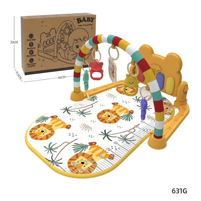 Support de Fitness pour bébé, jeu de musique, jouets d'activité de gymnastique, couverture rampante pour Piano pour nouveau-né, tapis de jeu à pédales, éducation précoce, cadeaux de 0 à 36 mois