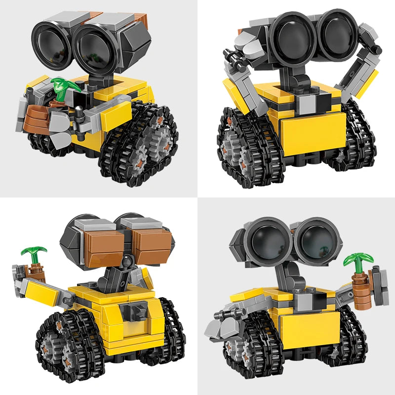 Film classique 200 + pièces Mini Robot Wall-e MOC blocs de construction modèle briques à monter soi-même Kits jouets créatifs pour enfants enfants adultes cadeaux